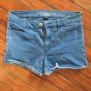 America eagle stretch blue shorts
